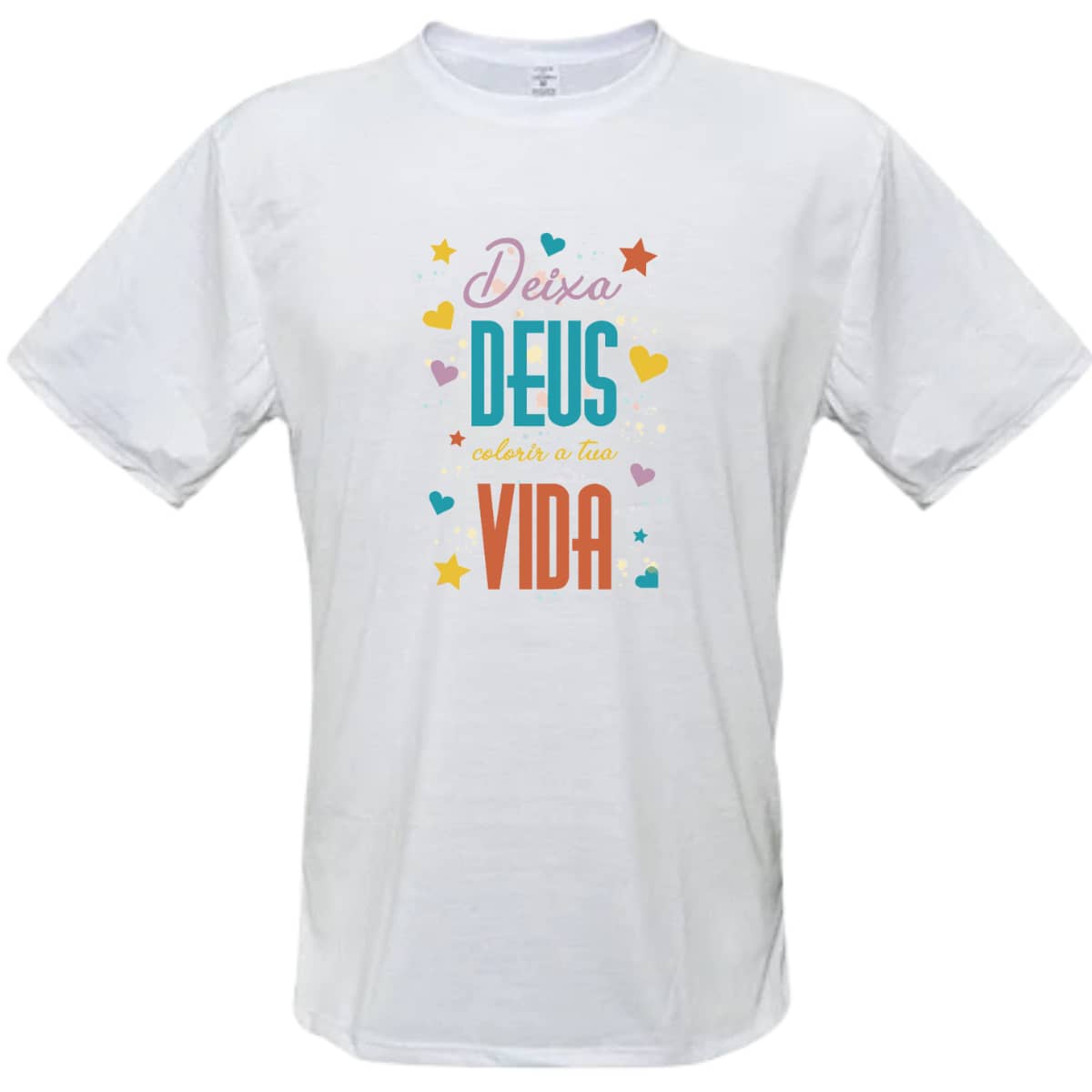Camiseta Deixa Deus Colorir sua vida